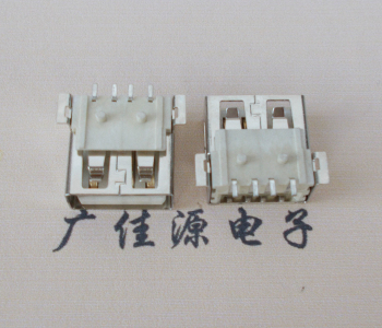 奉贤USB AF方形脚 贴片母座 1.0/1.2柱子直边接口