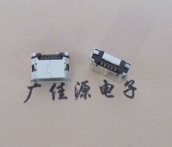 奉贤MICRO USB接口 90度卧式母座 插板有柱直边
