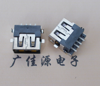 奉贤 USB母座 贴片沉板3.5/4.9 直口/卷口铜壳/铁壳