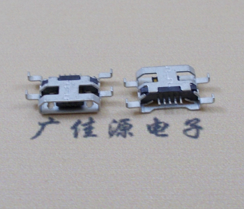 奉贤MICRO USB 5PIN接口 沉板1.6MM 四脚插板无导位