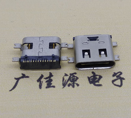 奉贤type-c16p母座全贴带弹片连接器