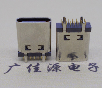 奉贤立式直插usb type-c14p母座长L=10.0mm