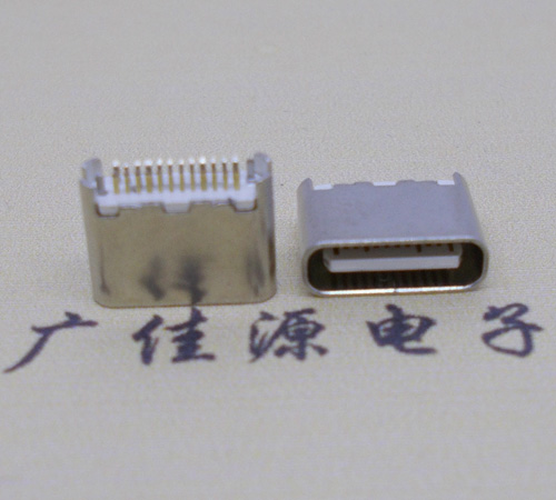 奉贤type-c24p母座短体6.5mm夹板连接器