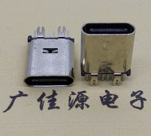 奉贤直立式type-c14p母座接口 usb type-c连接器