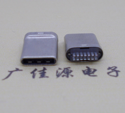 奉贤type-c14p公头拉伸无地线厚3.6mm